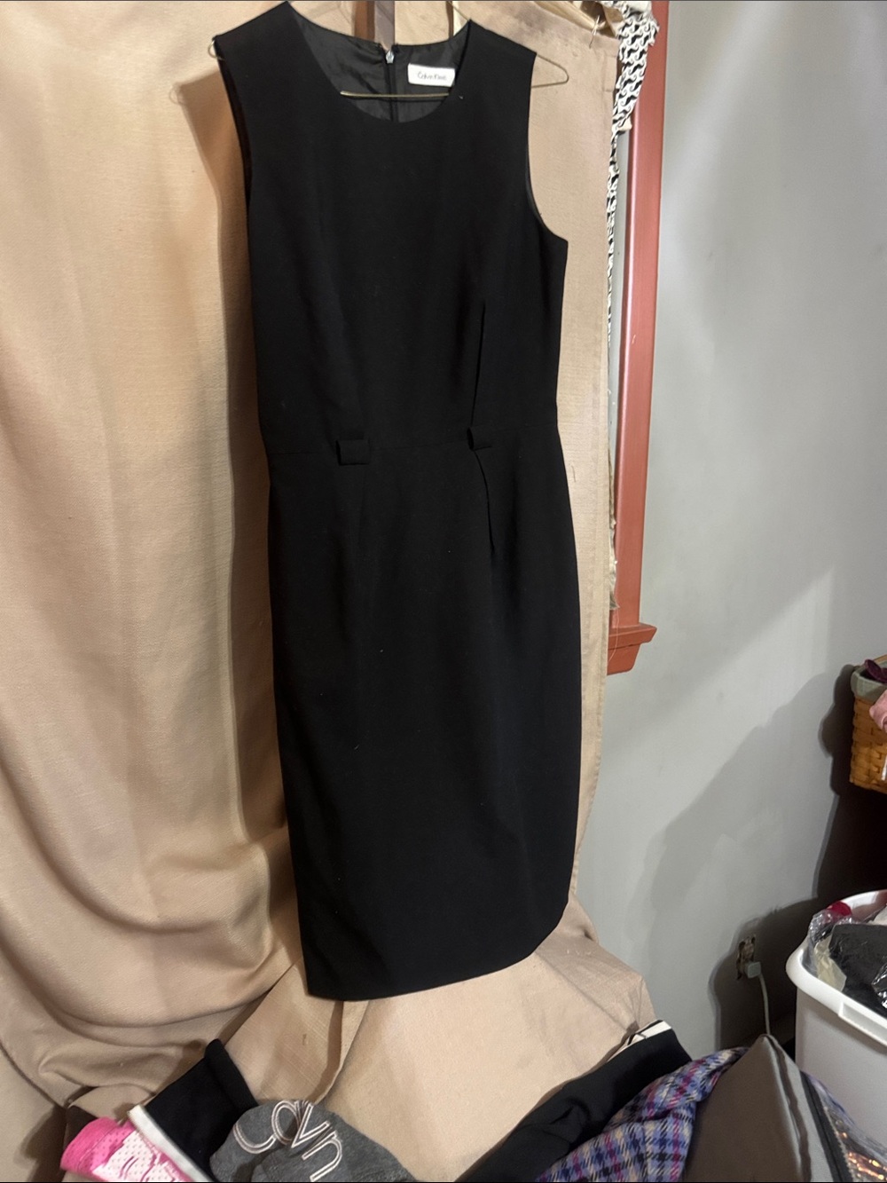 Calvin Klein Black Sleeveless Sheath Dress S-12:6